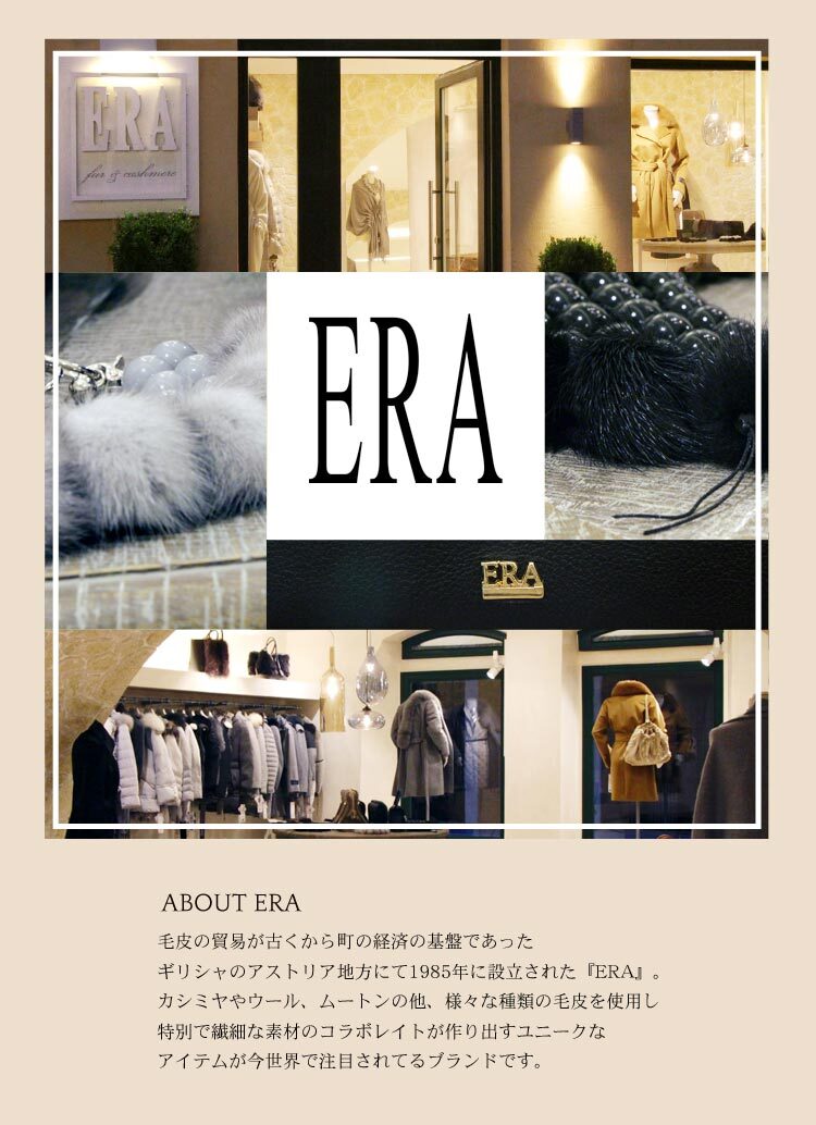 ERA フィッシャー ＆ カーフ スクエア リュック ファーバッグ レディース 秋 冬 天ファスナー トープ 大人 ファー バッグ 母 女性 ギフト プレゼント 7F (01000540r)
