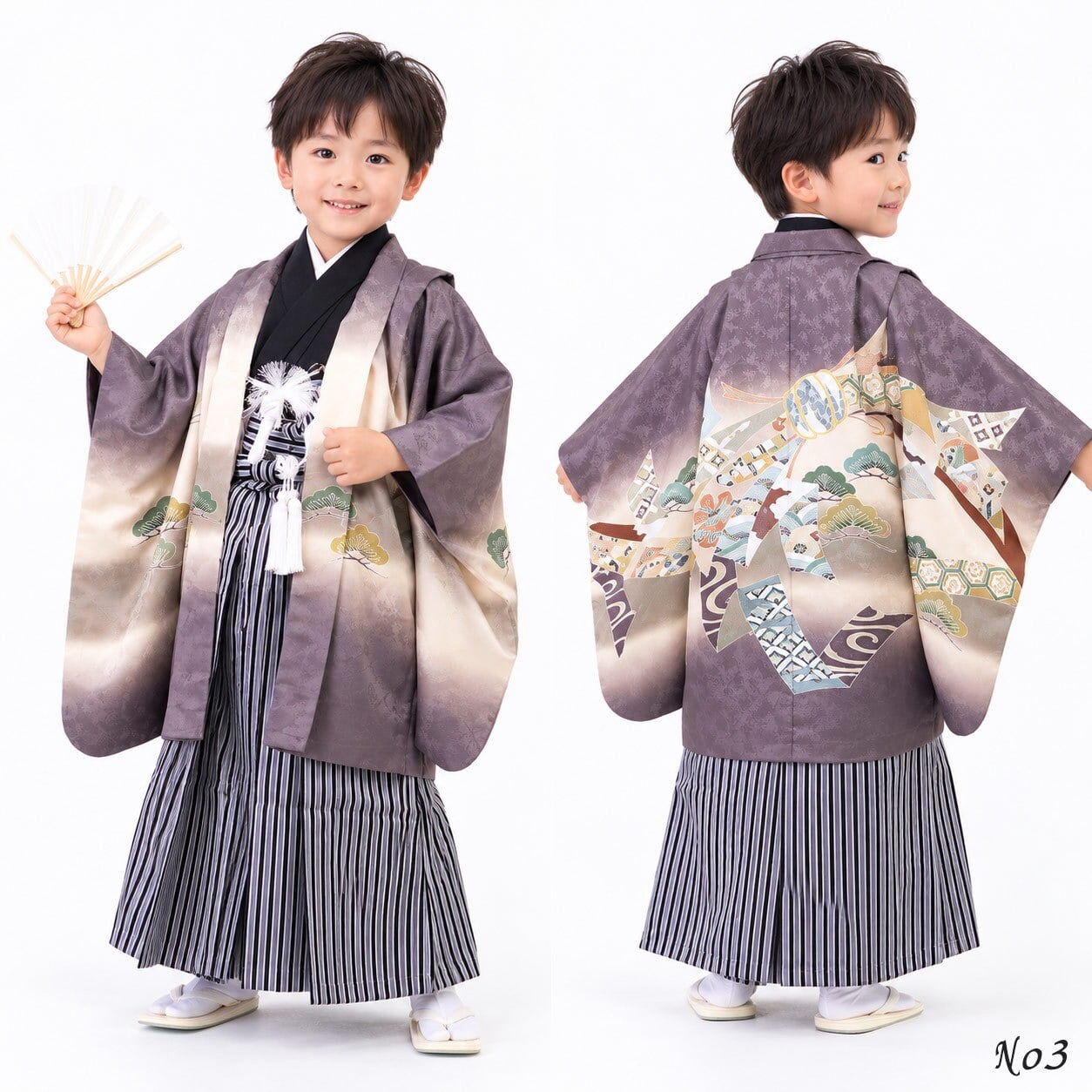 七五三 着物 男の子 5歳 袴 PO-120 購入 販売 鷹兜松 鷹 兜 男児 753 羽織袴 羽織 袴セット 男の子袴 セット 和装 レトロ 龍 子供 五歳 5才 お正月 ボーイズ