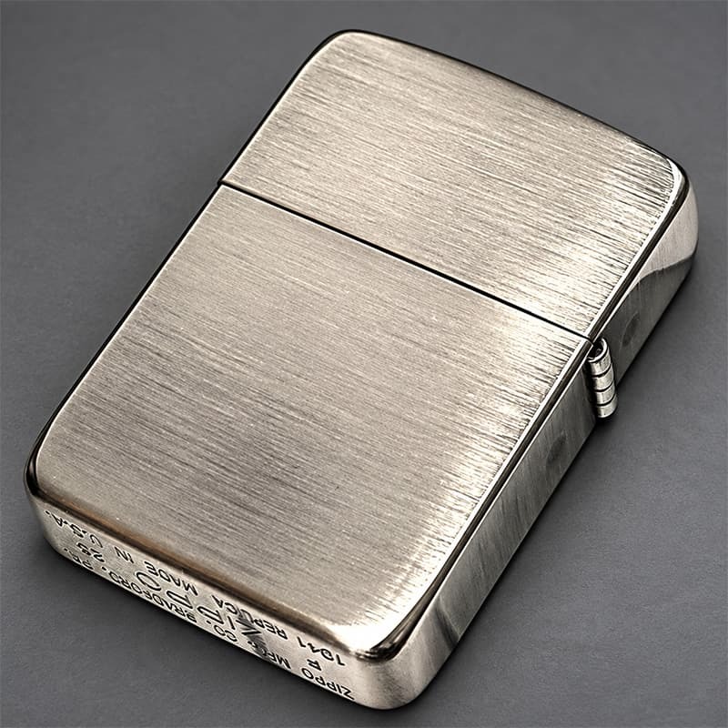 ZIPPO ライター 1941復刻 レプリカ ジッポ アンティークニッケル 銀古美 シルバー シンプル スタンダード 丸角 かっこいい おしゃれ メンズ ギフト