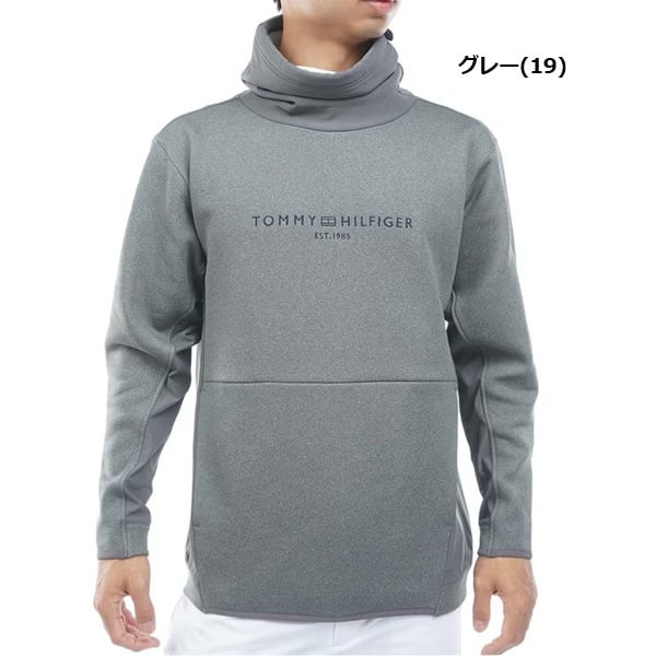トミーヒルフィガー ゴルフ メンズ ネックウォーマー付 スウェット TOMMY HILFIGER THMA678 2026年秋冬モデル お誕生日祝い お祝い 記念品 お父さん 父の日 彼氏 男性 30代 40代 50代 60代  還暦祝い 敬老の日 人気プレゼント プレゼント