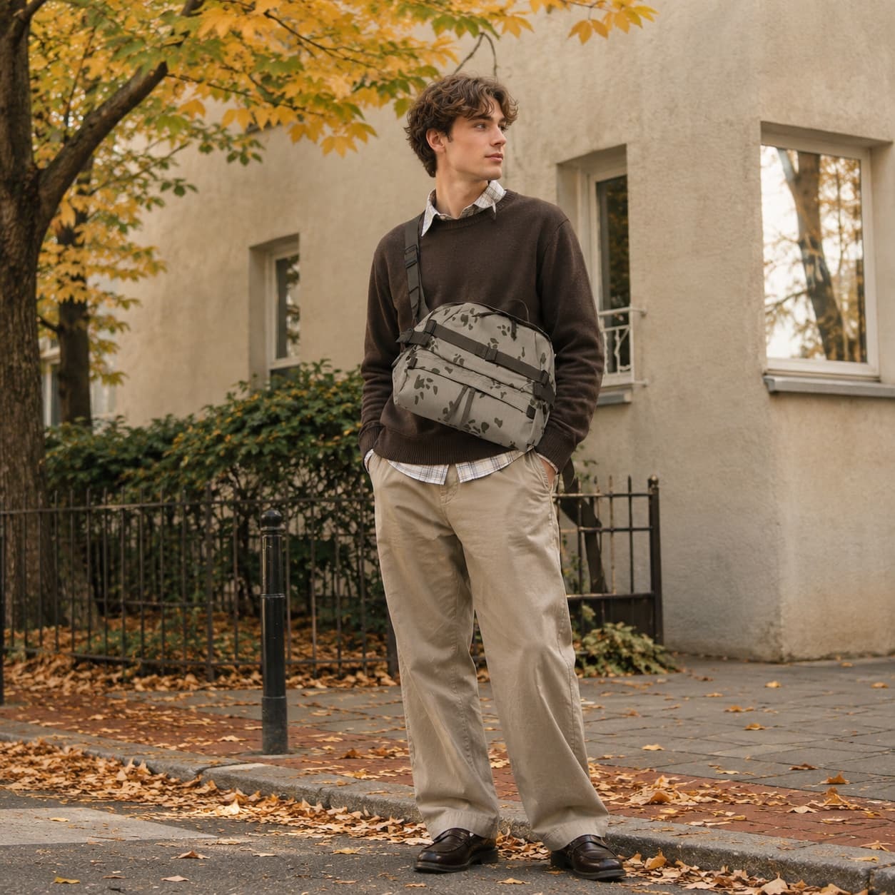 snowpeak Reflective Night Camo Bag ボディバッグ ウエストバッグ 大容量 普段使い 使いやすい レディース メンズ ギフト プレゼント グレー 100261sb04