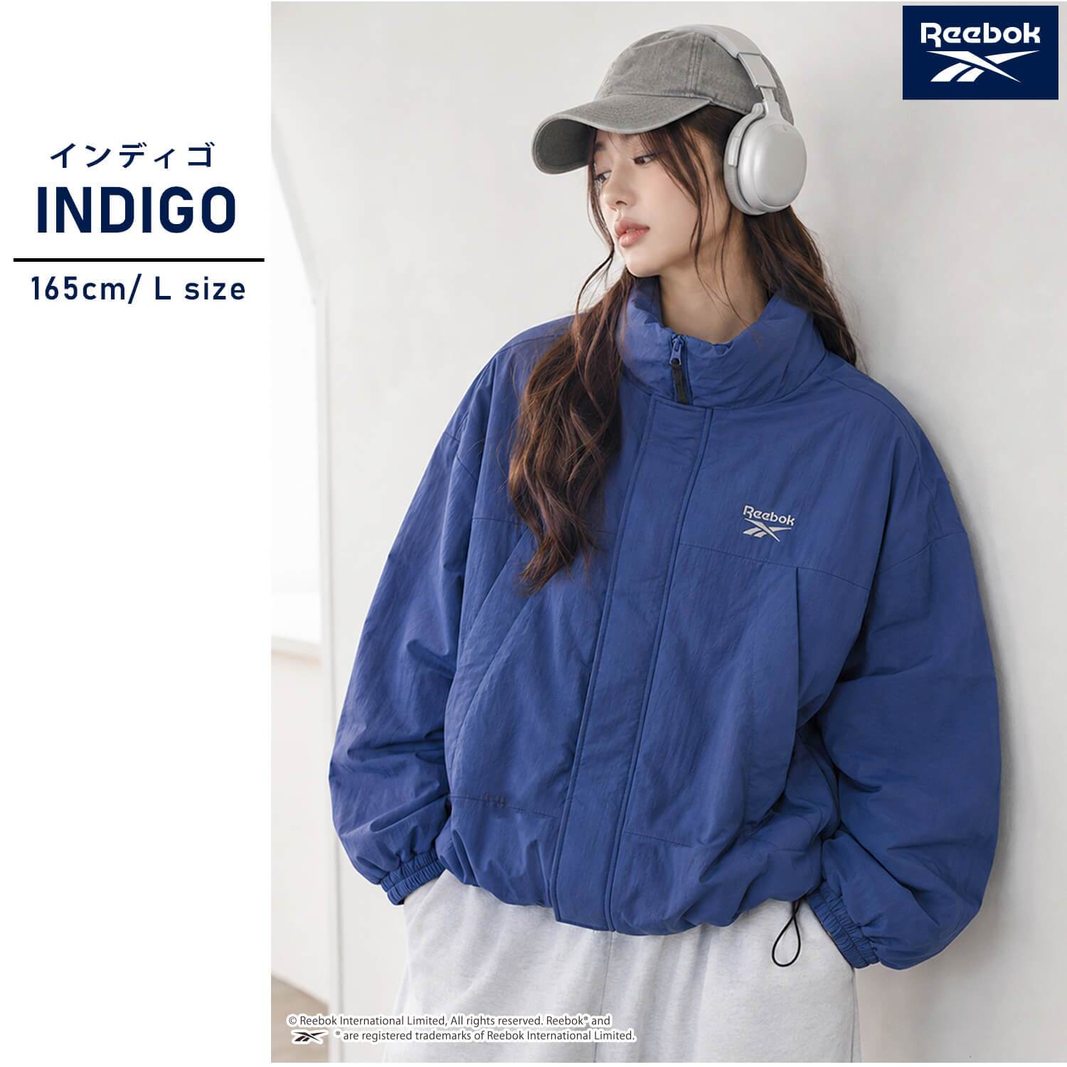 Reebok リーボック モンスターブルゾン レディース rl-6502 中綿ジャケット スタンドネック ミリタリー アウター ナイロン タスラン ダイヤキルト 防寒 刺繍 オーバーサイズ スポーツ カジュアル アウトドア M L LL 2026FW Karlas