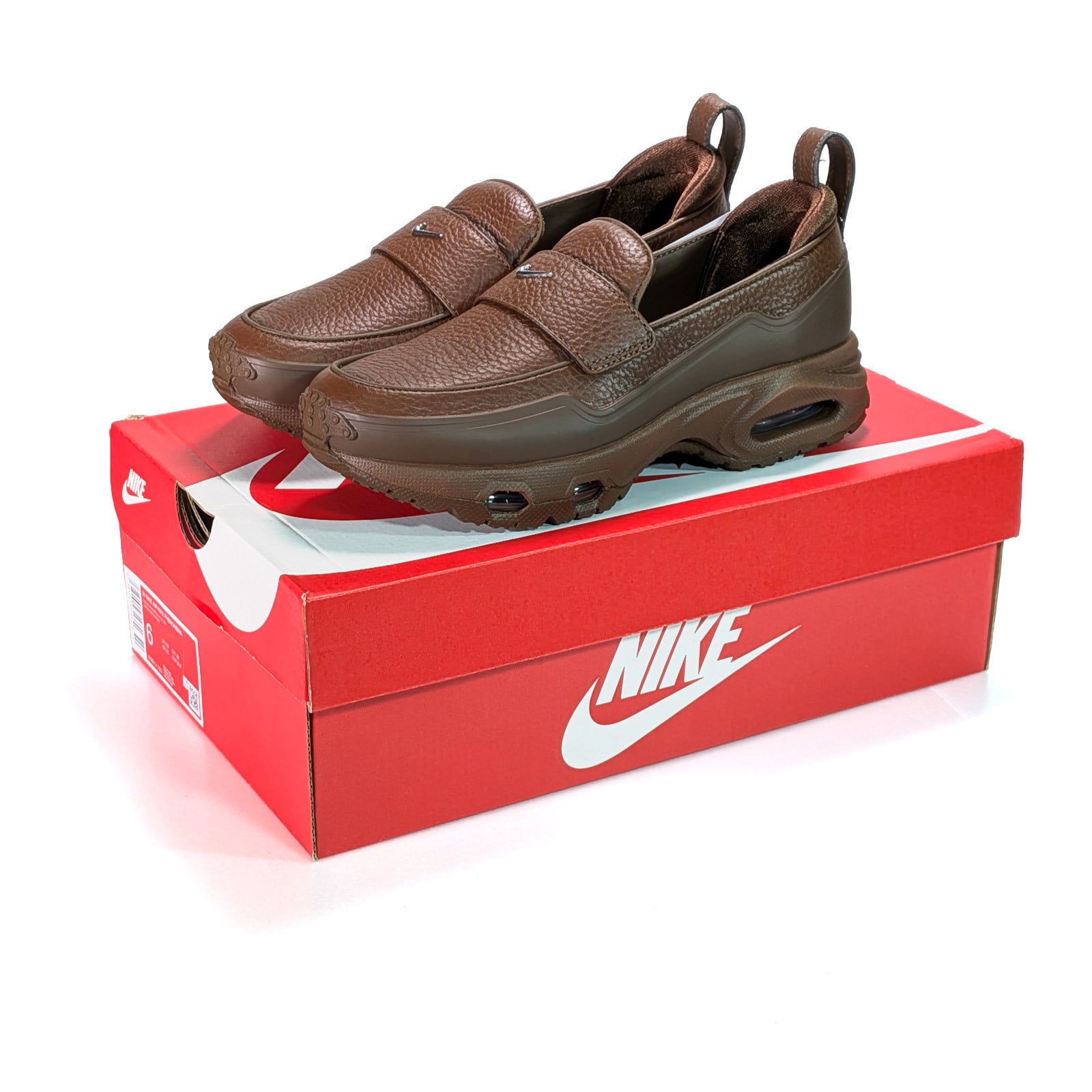 【ラッピング無料】NIKE ナイキ エア マックス フェノメナ IM8814-200 レディース ローファー スニーカー 本革 ブラウン カカオワオ 23cm 23.5cm 24cm 24.5cm 誕生日 ギフト プレゼント クリスマス 