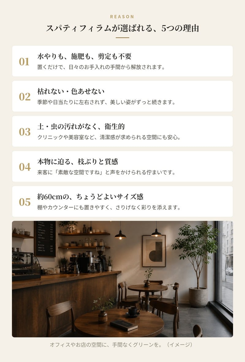 観葉植物 造花 スパティフィラム BROWN 全高約60cm 卓上・小型 フェイクグリーン 本物そっくり おしゃれ インテリア 人工観葉植物 アーティフィシャルグリーン オフィス 店舗 ホテル 開店祝い 室内 ミニ スパティフィルム フェイク