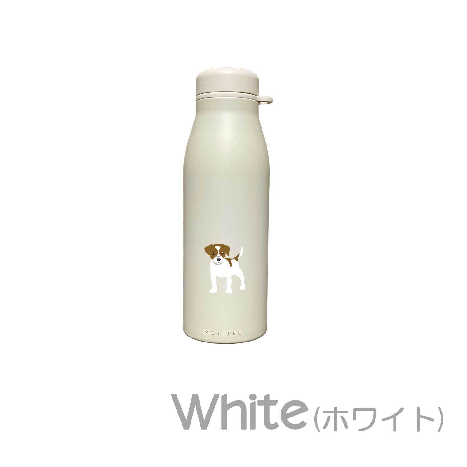 ジャックラッセルテリア ショルダー ステンレスボトル 500ml 保温 保冷 ステンレス 真空 断熱 二重構造 水筒 マイボトル カラビナ ベルト ストラップ オリジナル JRT ジャック 犬 ペット