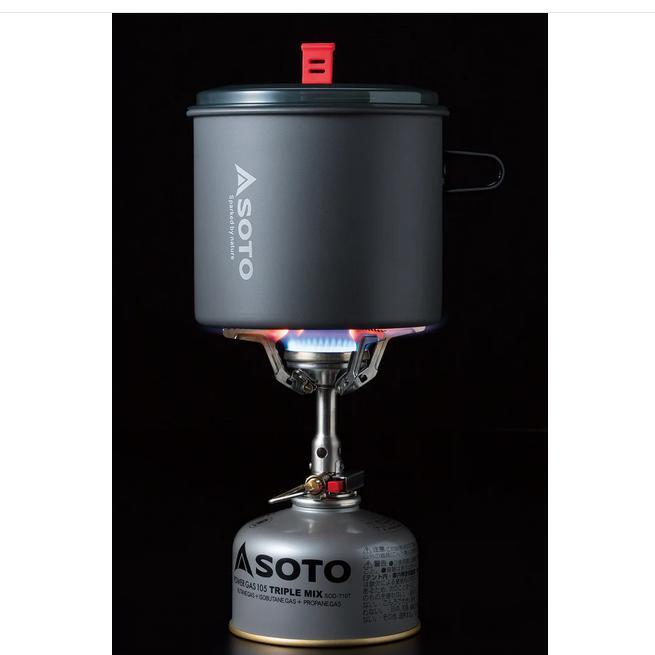 【ラッピング無料】SOTO アミカスポットコンボ SOD-320PC シングルストーブ アルミクッカー セット 登山 キャンプ 防災グッズ ギフト アウトドア用