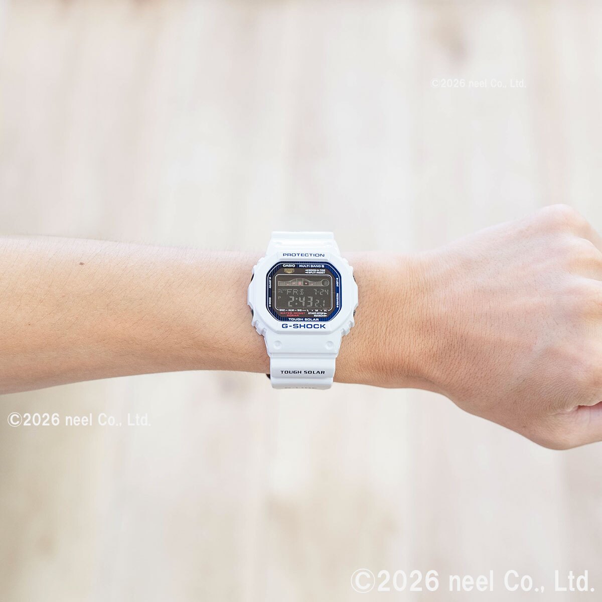 G-SHOCK デジタル腕時計 ホワイト G-SHOCK 電波 ソーラー 電波時計 ホワイト 白 カシオ Gショック G