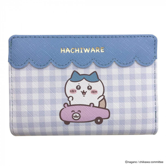 【1月20日入荷分予約受付中】 ちいかわ ハチワレ ファスナー財布 ブルー CHI11-1 財布 コンパクト ミニ財布 小銭入れ 二つ折り レディース キッズ 女の子 キャラクター グッズ プレゼント ギフト 誕生日