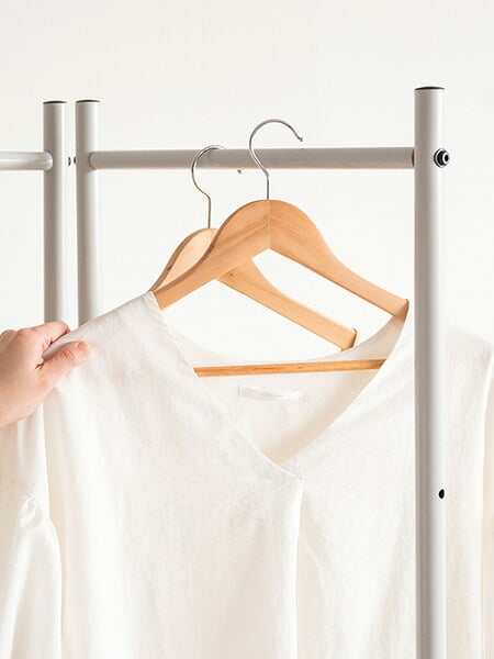収納家具 ラック ポール ハンガー スタンド マフラー アイアン コート 洋服 帽子 鞄 ストール 掛け可変 自立 省スペース コンパクト スリム ブ ライトグレー シンプル オシャレ 北欧 CULORU クロル