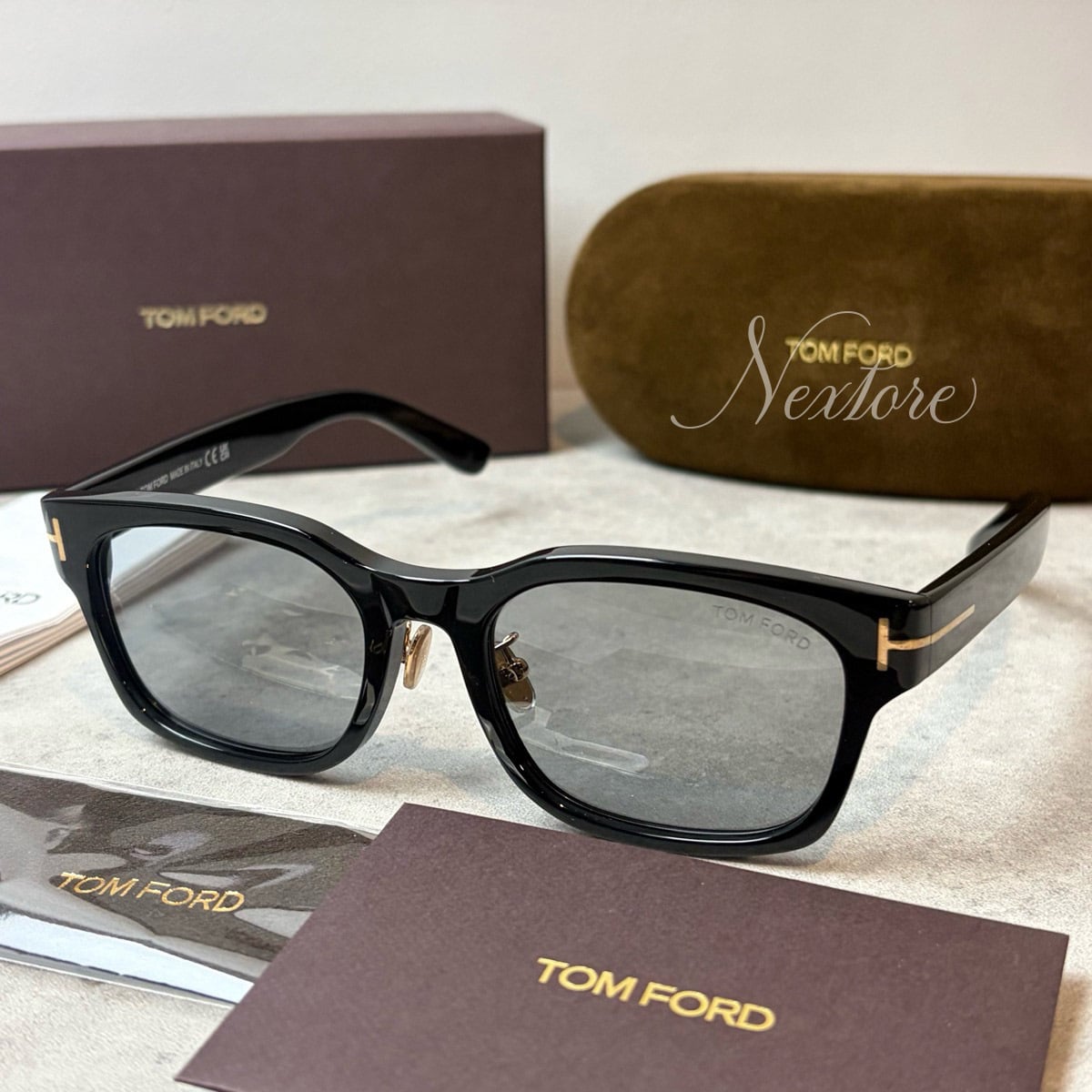 【並行輸入品】【正規品・新品 箱付き】TOMFORD トムフォード TF1232D FT1232D 01A イタリア製 サングラス メガネ 眼鏡 メンズ レディース TOM FORD トム フォード 伊達メガネ