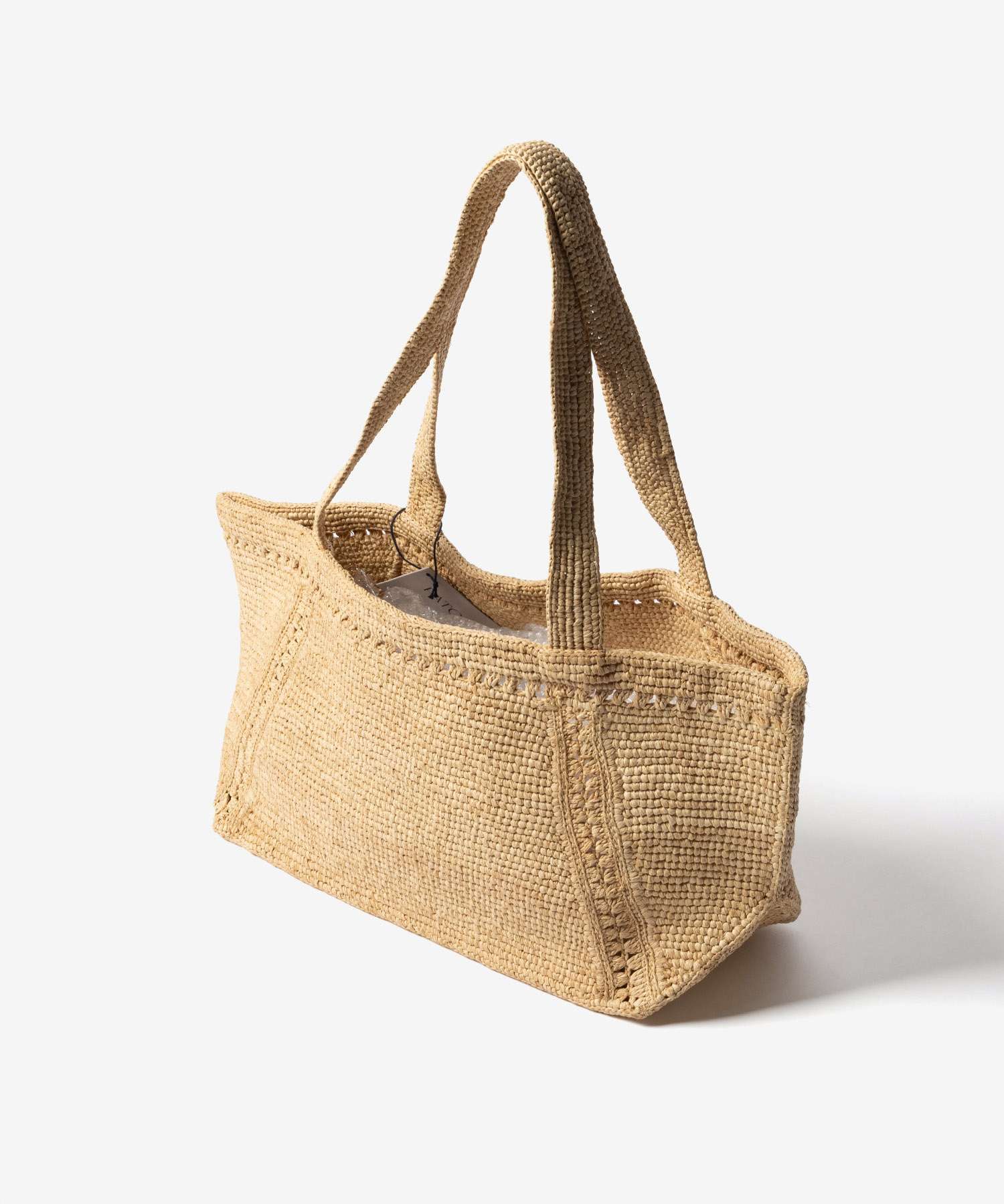 パトゥ PATOU TRAPEZE TOTE BAG GM ラフィア パトゥ ロゴ トラペーズ トート ラージ AC0920215 トートバッグ レディース バッグ