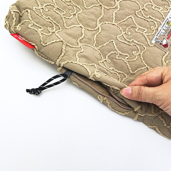 スヌーピー キルト2WAYショルダーバッグ ベージュ ルートート ROOTOTE SNOOPY 送料込み