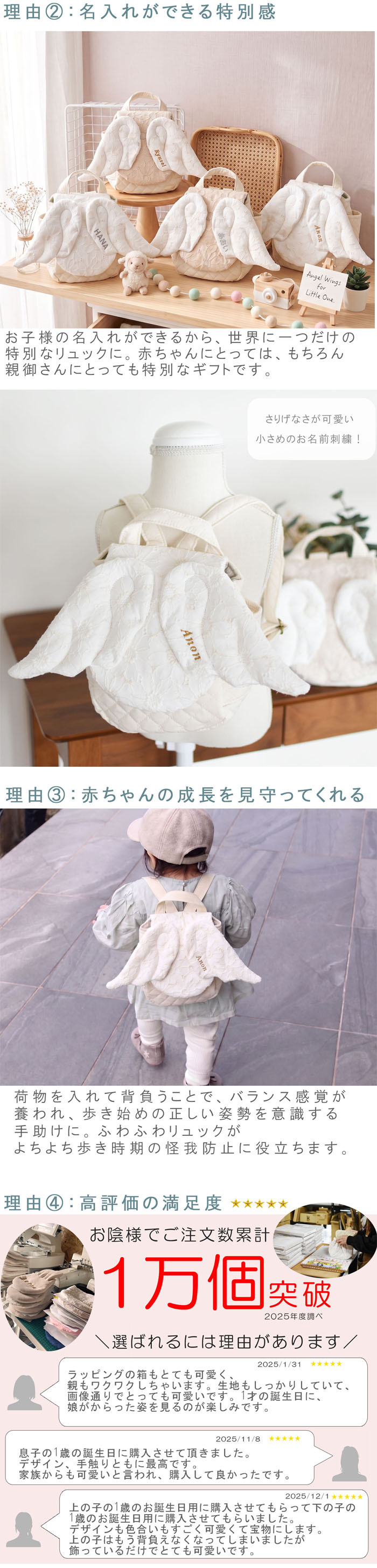 【名入れ】一升餅セット 名入れベビーリュック  日本製 一升餅リュック セット 名入れ 花柄レース 天使の羽根 ベビーリュック 翼 背負い餅用リュック クリスマスプレゼント 贈答用ラッピング対応 かわいい ギフトボックス入り 男の子 女の子 1歳  出産祝い ギフト 誕生日 プレゼント お名前 贈り物 赤ちゃん  お祝い 一升米 個包装 国内産 紅白餅 紅白まる餅 紅白もち 小分け 0055set