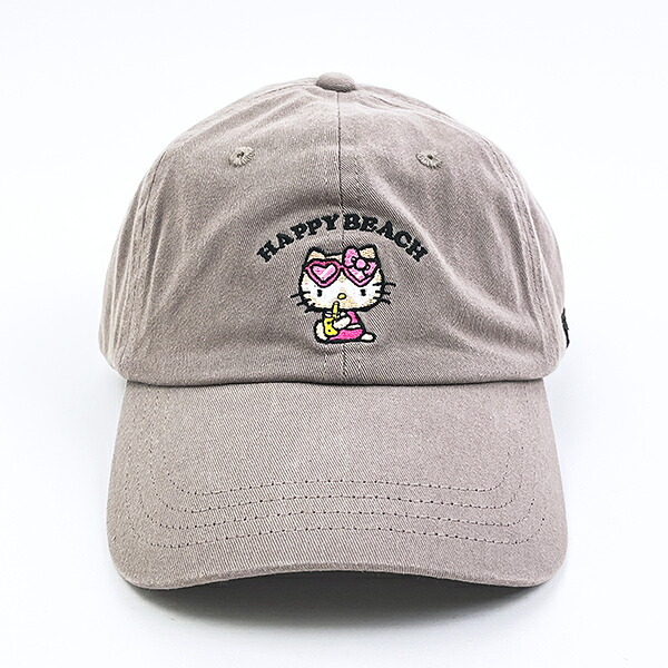 サンリオ 日焼けキティ キャップ チャコールグレー 帽子 アパレル Sanrio