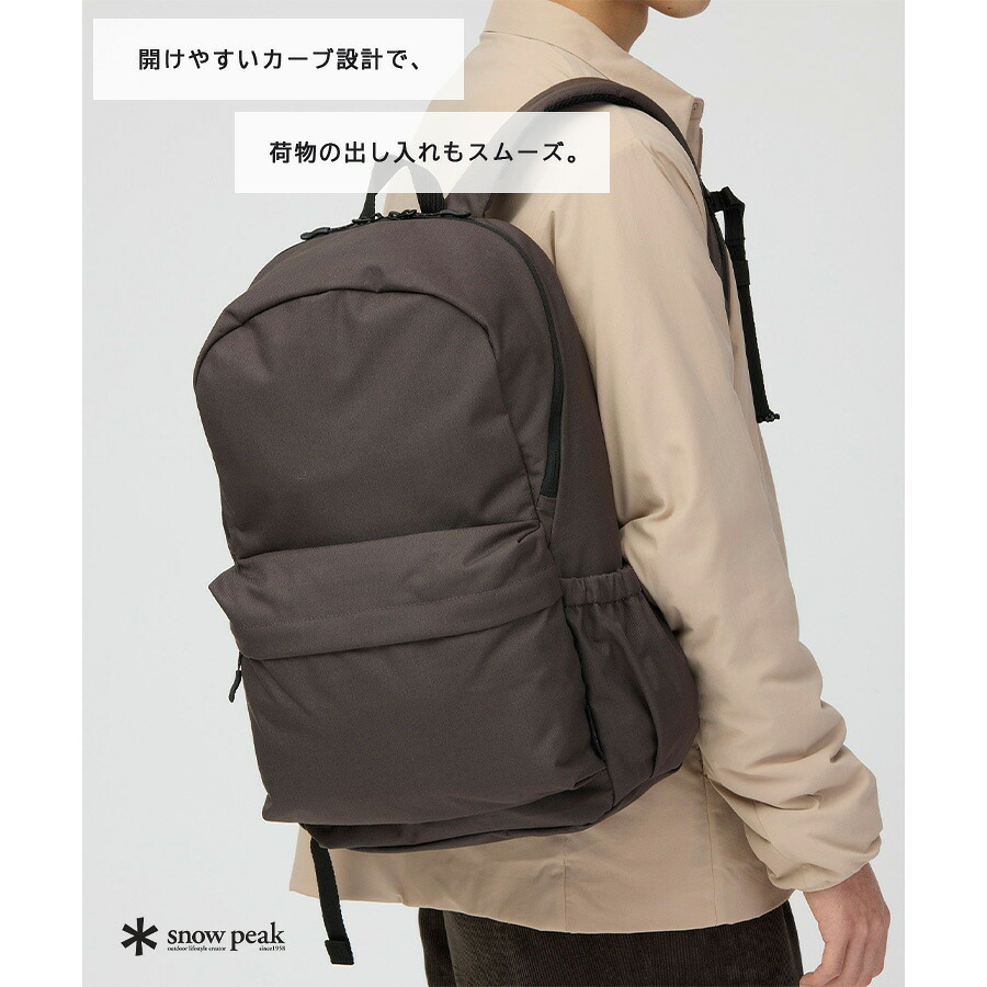 snowpeak Everyday Use Backpack リュック 大容量 普段使い ビジネス 通勤 使いやすい シンプル レディース メンズ ギフト プレゼント ブラック ac25su402