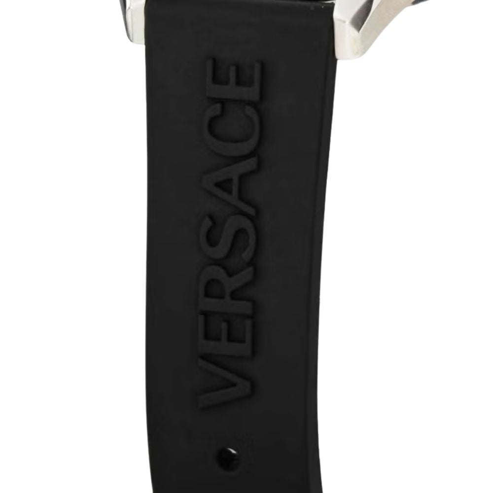 ヴェルサーチェ 腕時計 メンズ ホワイト シルバー ブラック 42mm VERSACE V-VERTICAL シリコンベルト スイス製 メンズ腕時計 軽量 ブランド おしゃれ プレゼント ギフト 卒業 入学 お祝い