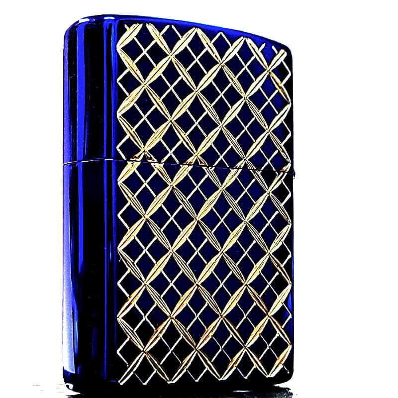 ZIPPO ブルー ヘリテージ ジッポ ライター 両面加工 彫刻 Heritage Blue 1932 ロゴ 青 おしゃれ 七宝 かっこいい ギフト プレゼント メンズ レディース