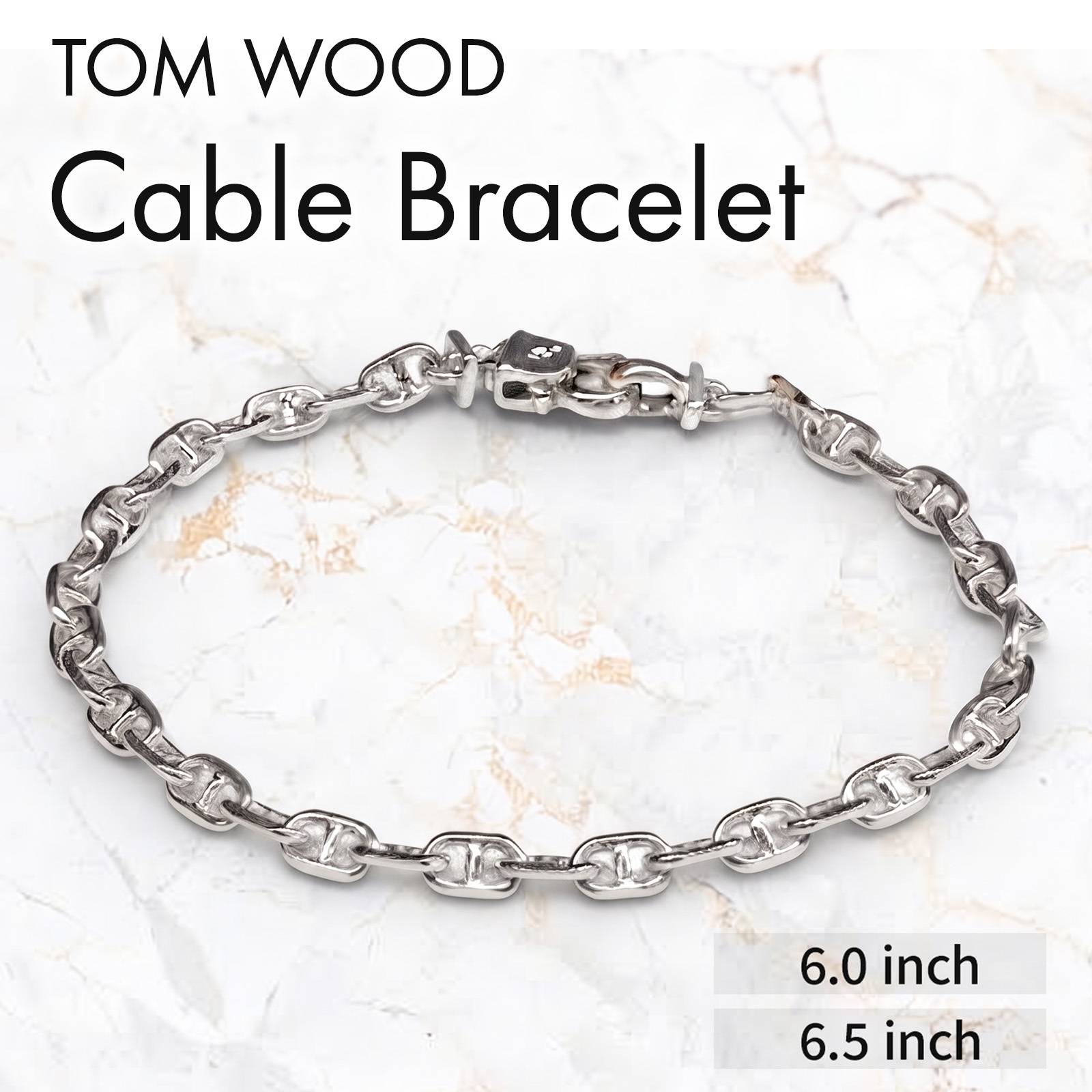 【ラッピング無料】TOMWOOD トムウッド Cable Bracelet ケーブルブレスレット 100087 シルバー925 6インチ 6.5インチ メンズ レディース ギフト
