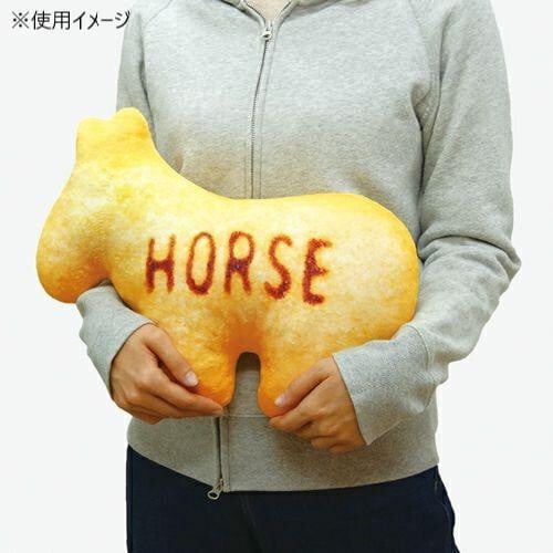 たべっ子どうぶつ クッション ホース うま 吉徳 ぬいぐるみ 抱き枕 雑貨 グッズ インテリア ギンビス お菓子 パッケージ かわいい 子供 部屋 ギフト プレゼント