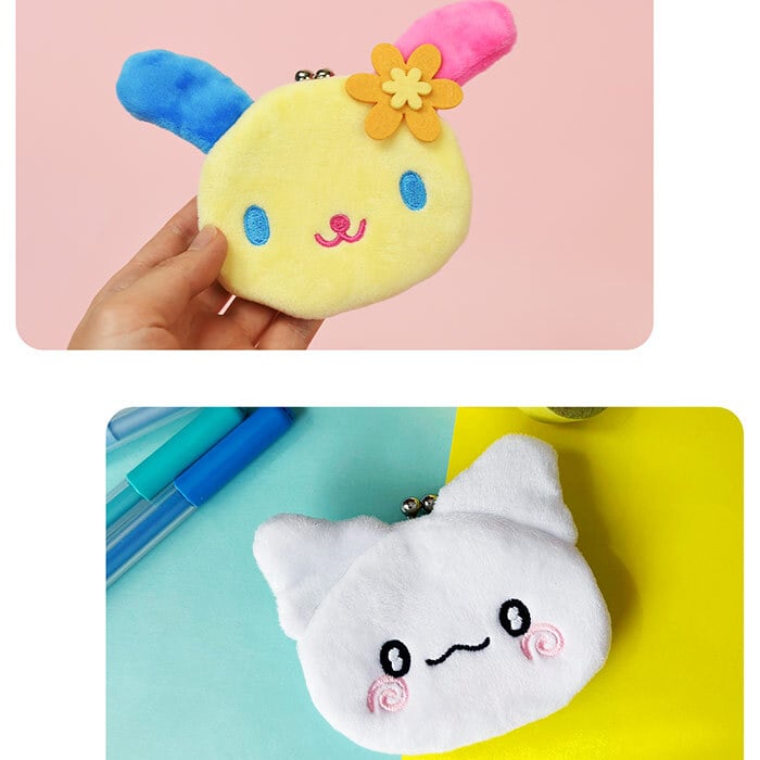 がま口財布  サンリオ キャラガマ サンリオ sanrio コインケース コイン 小銭 小銭入れ かわいい 女の子 男の子 キャラ キャラクター サンリオグッズ ポムポムプリン クロミ クロミちゃん ヌイグルミ グッズ 鈴付き すず お財布 サイフデビュー