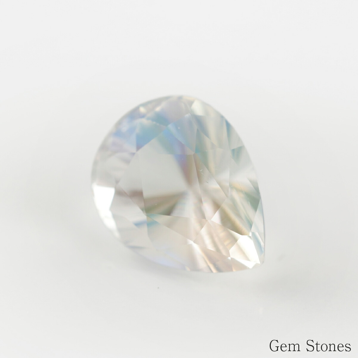 希少 ペアシェイプカット ラブラドライト 2.117ct ルース 宝石 裸石 オレンジ ブルー グリーン ムーンストーン ジュエリー オリジナル コレクション 記念 お守り 誕生日 プレゼント