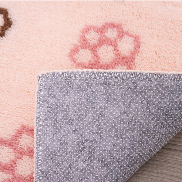 ミッフィー miffy トイレマット ラインフラワー ピンク トイレ用品