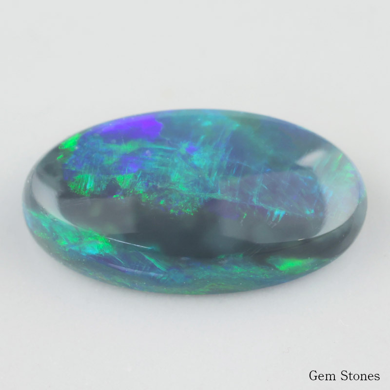 ブラックオパール 0.662ct ルース 裸石 宝石 イエロー グリーン レッド オレンジ ブラック オパール オーストラリア産  プレゼント 誕生石 10月 オリジナル ジュエリー コレクション