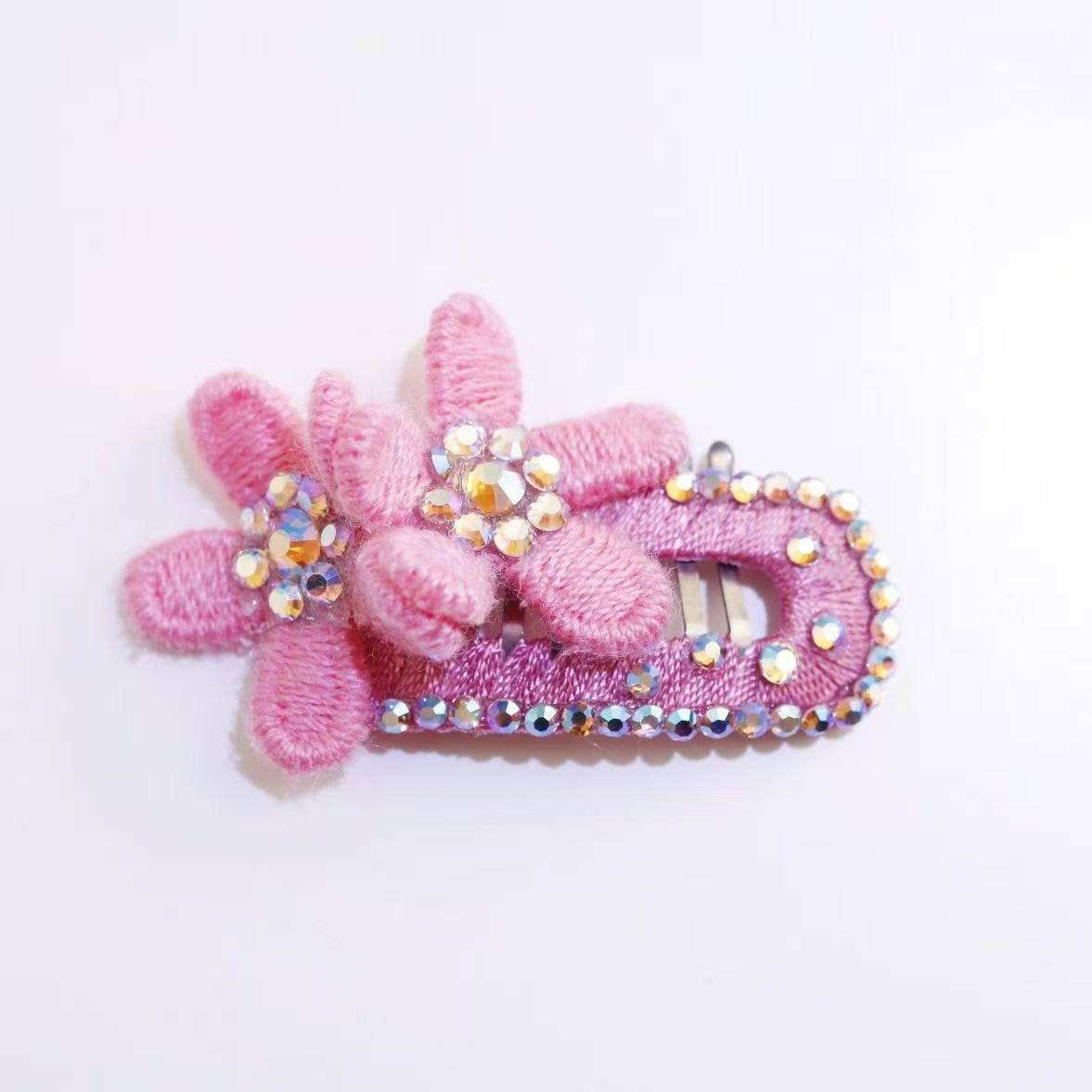 犬 ヘアピン ペット ヘアクリップ 犬用 猫用 花 フラワー キラキラ ラインストーン ヘアアクセサリー 前髪クリップ ミニクリップ 小型犬 ペットアクセサリー かわいい おしゃれ 軽量