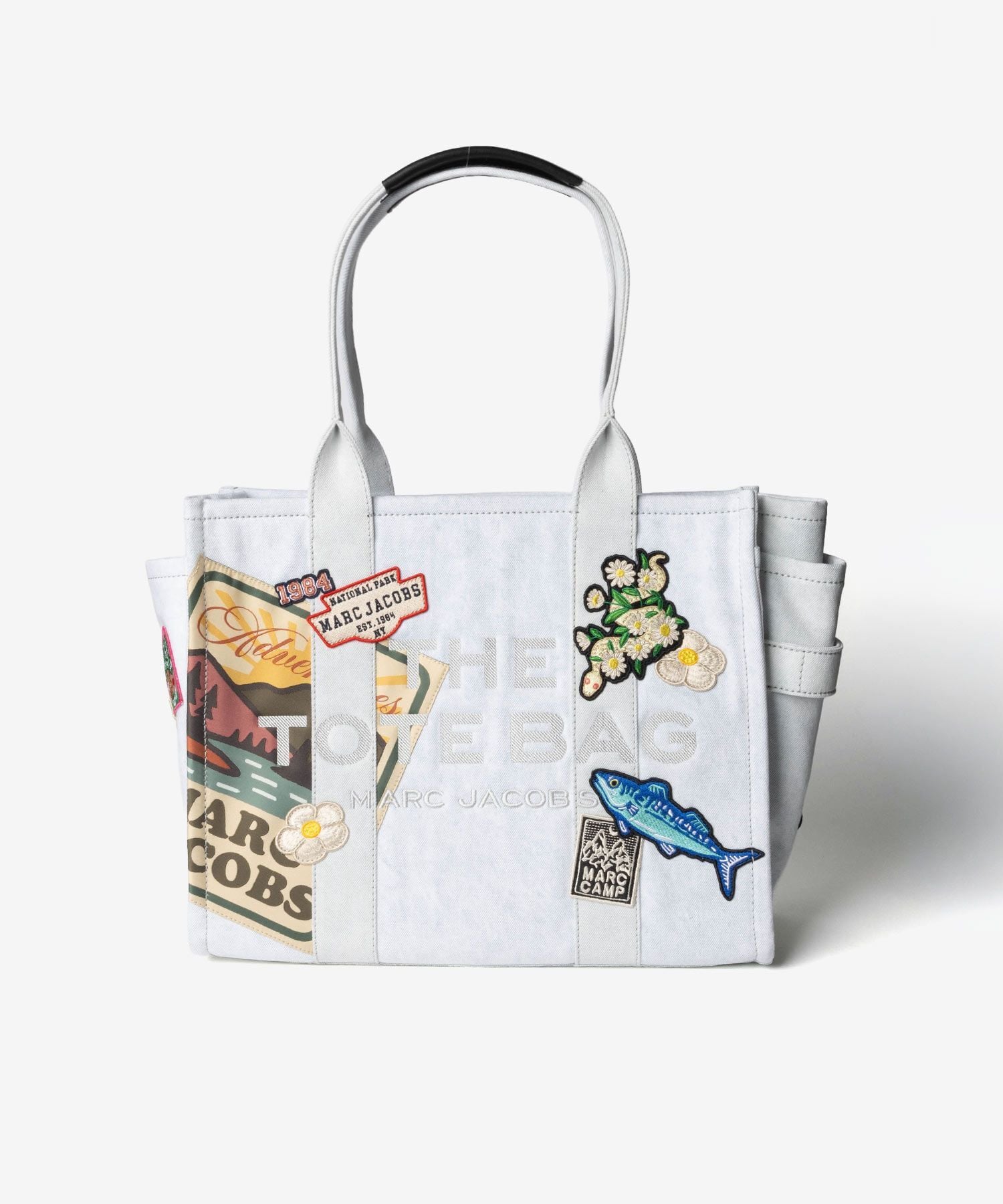 マークジェイコブス MARC JACOBS THE CAMP PATCHWORK DENIM LARGE TOTE BAG ザ キャンプ パッチワーク デニム ラージ トート バッグ 2P6HTT007H02 レディース バッグ