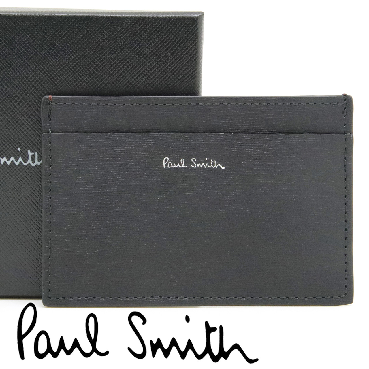 ポールスミス カードケース Paul Smith 名刺入れ カード入れ パスケース メンズ レザー ブラック ボルドー スカイブルー マルチカラー M1A-4768-WSTRGS 79 【ラッピング無料 誕生日 お祝い プレゼント ギフト 贈り物】 送料無料