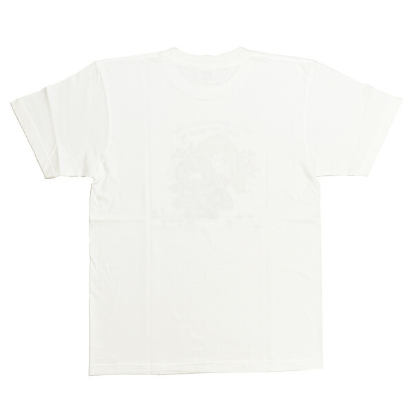 水森亜土 カラーTシャツ(M) ネコ ホワイト アパレル 送料込み