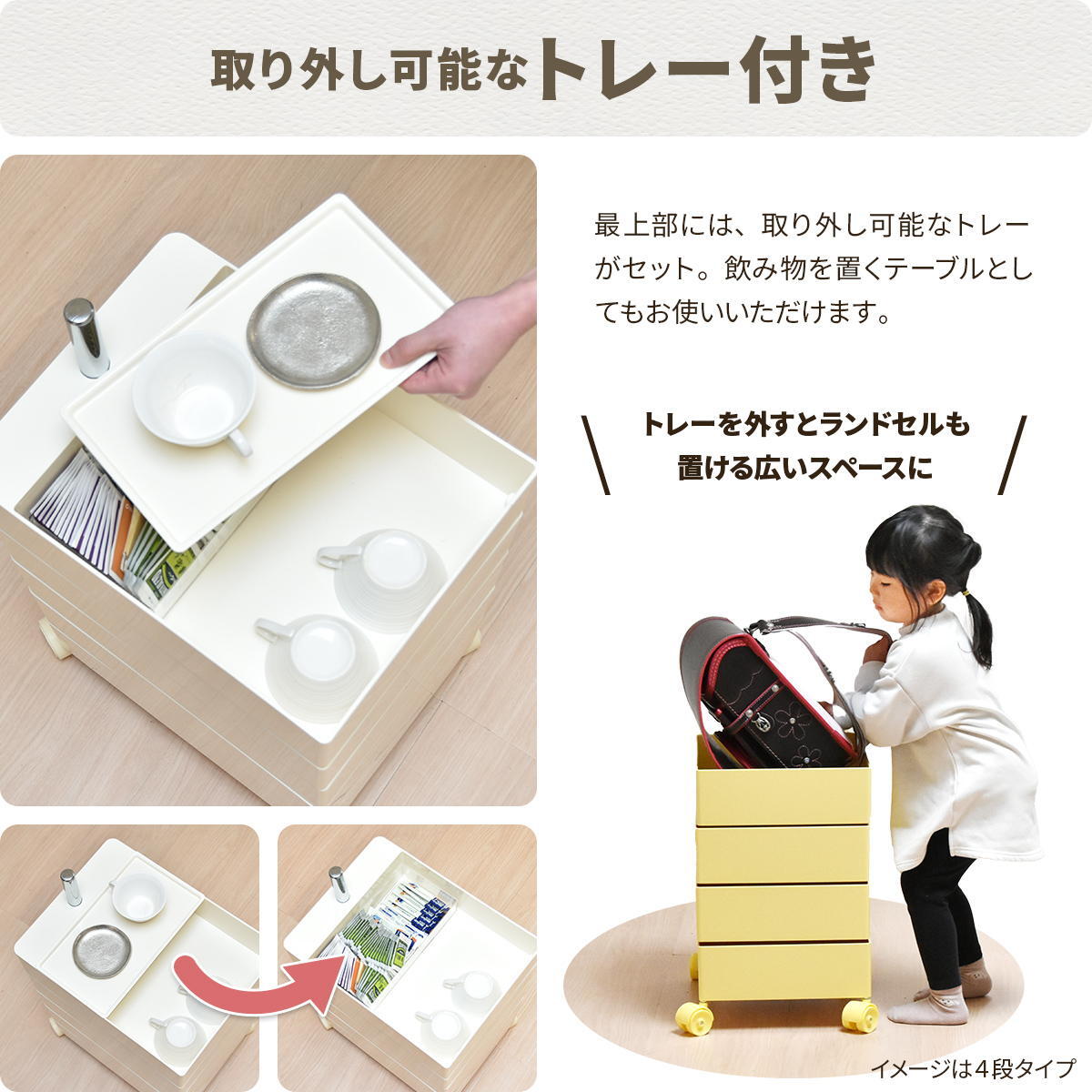 360回転ワゴン 5段 RELS0337 キャスター付きワゴン リビング収納 韓国スタイル ポップ 角型 プラスチック キッチンワゴン トロリー ワゴンラック幅49.5cm 奥行39.5cm 高さ71cm 新生活