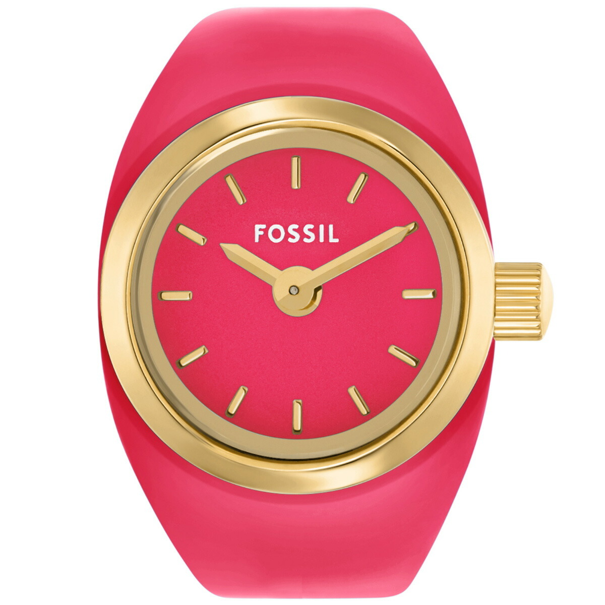 フォッシル FOSSIL リングウォッチ 時計 指輪 レディース 二針 ピンク 