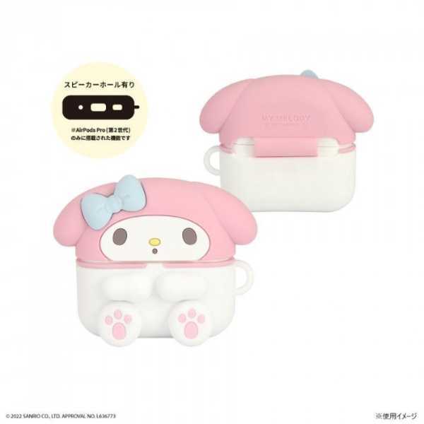 AirPods Pro 第2世代 ケース マイメロディ シリコン カバー サンリオ キャラクター AirPods Pro 保護ケース イヤホンケース かわいい おしゃれ 耐衝撃 サンリオ正規ライセンス品