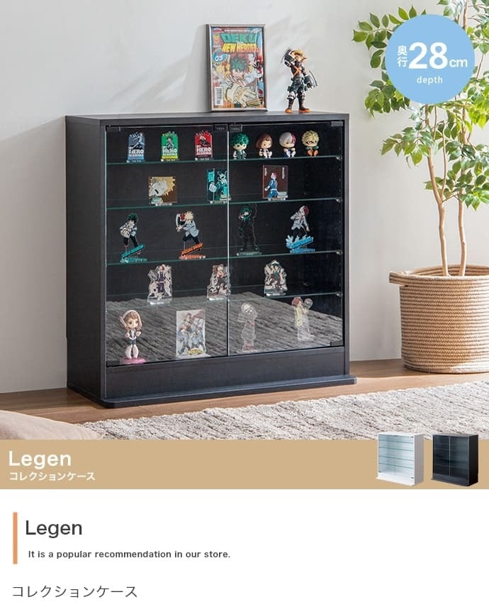 推し活 棚 推し活収納 コレクションケース 幅80cm×奥行34cm×高さ81.2cm コレクションラック コレクションボード フィギュア ケース ディスプレイラック ガラス 壁面収納 大型大人かわいいインテリア 新生活