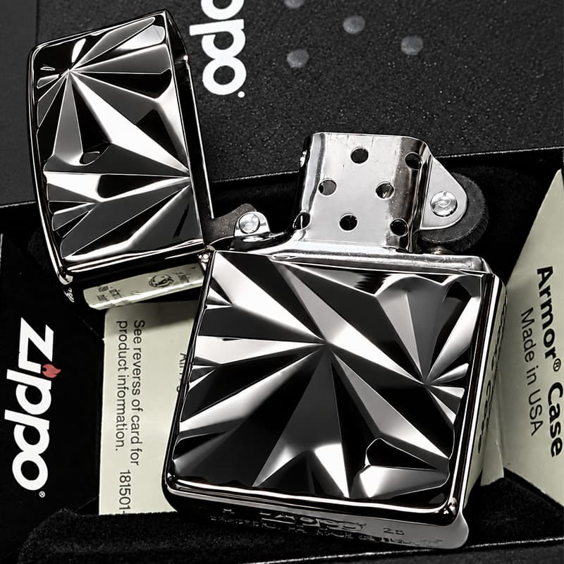 ZIPPO アーマー アストラル・エクラ ブラックニッケル ASTRAL ECLAT ジッポ ライター かっこいい 両面加工 重厚 おしゃれ メンズ ギフト プレゼント