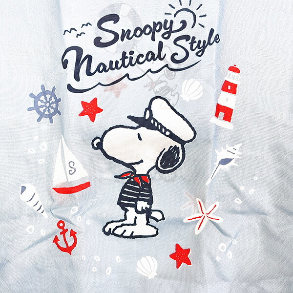 スヌーピー エコバッグ ロゴ ノーティカルスタイルシリーズ SNOOPY