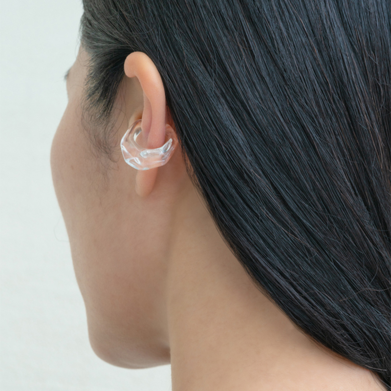 正規販売【HARIO】ハリオ イヤーカフ リフレクション HAA-RF-EC ガラス 耐熱ガラス イヤカフ 女性 レディース アクセサリー おしゃれ 上品 母の日 カジュアル フォーマル 誕生日