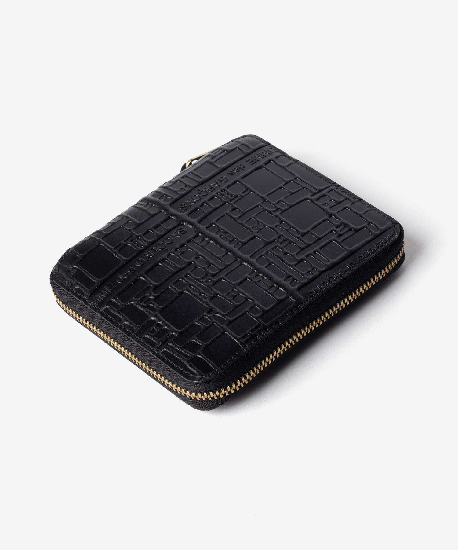 コムデギャルソン COMME DES GARCONS EMBOSSED LOGOTYPE エンボス ロゴタイプ Bifold Wallet 二つ折り財布 SA2100EL ユニセックス 財布
