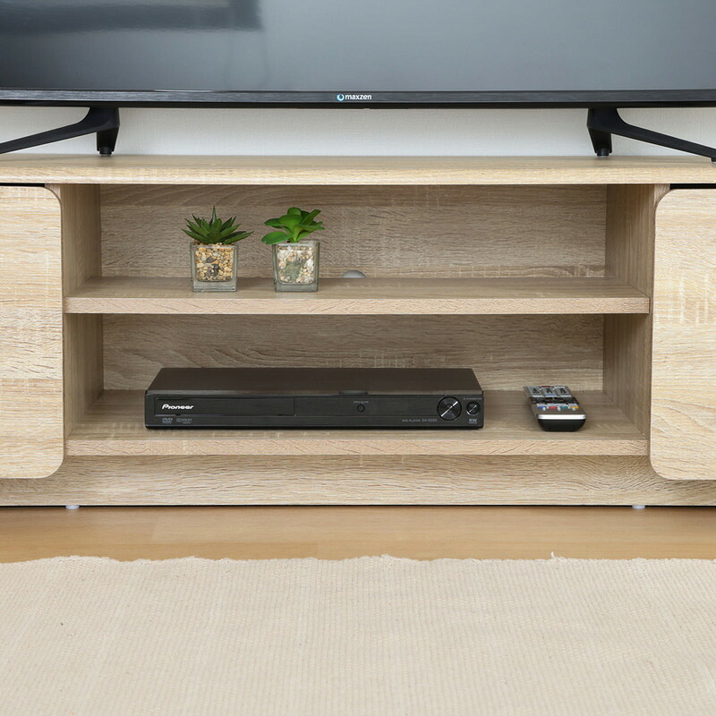 ヘーゼル TVボード 120幅 ミドルブラウン ミドルブラウン・ホワイトオーク 2色展開 テレビ台 ローボード リビング収納 テレビボード おしゃれ シンプル 新生活 家具 インテリア 不二貿易