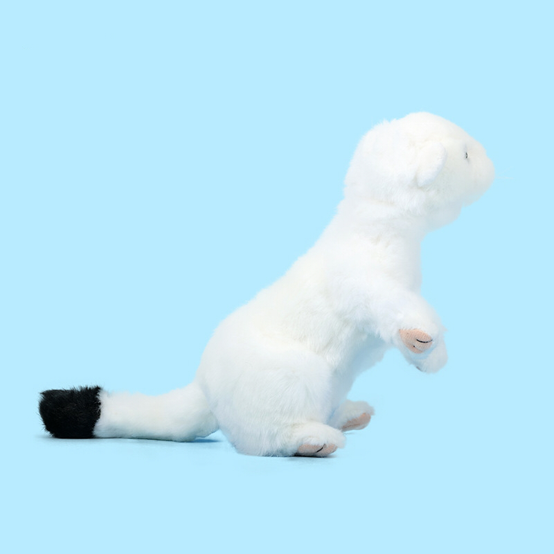 オコジョ ぬいぐるみ リアル 動物 アニマル ふわふわ かわいい 置物 インテリア 子供 おもちゃ ごっこ遊び 誕生日 プレゼント ギフト 癒し