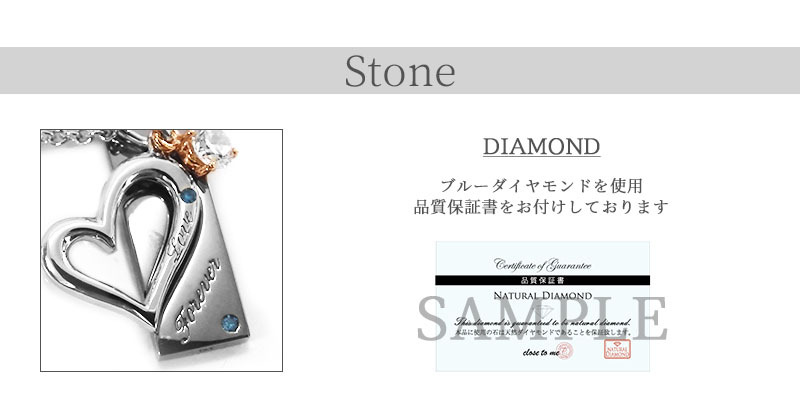 メンズ単品 ブルーダイヤモンド【プレート】送料・名入れ・無料】close to me SN12-125