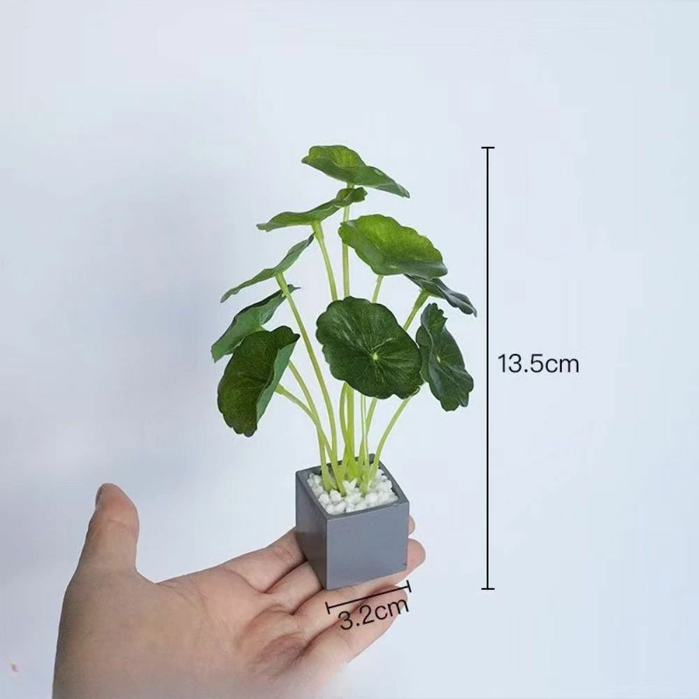 ミニチュア 観葉植物 選べる2点セット フェイクグリーン 鉢植え ドールハウス ジオラマ ミニチュア雑貨 インテリア 撮影小物 デスク 飾り ハンドメイド