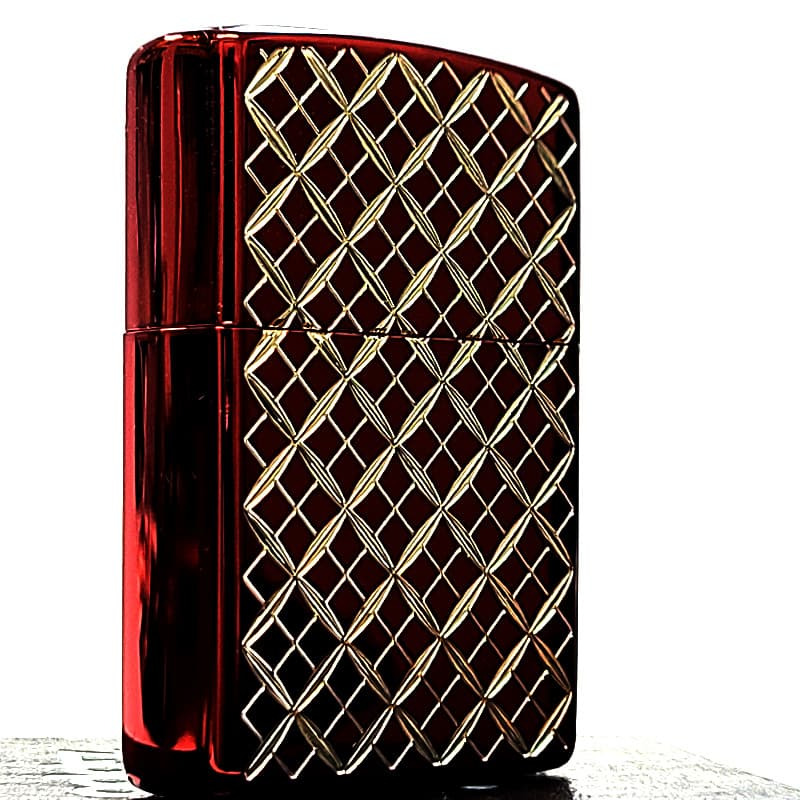 ZIPPO ライター ヘリテージ レッド 七宝 両面加工 彫刻 ジッポ ロゴ Heritage Red 1932 赤 おしゃれ メンズ レディース ギフト プレゼント
