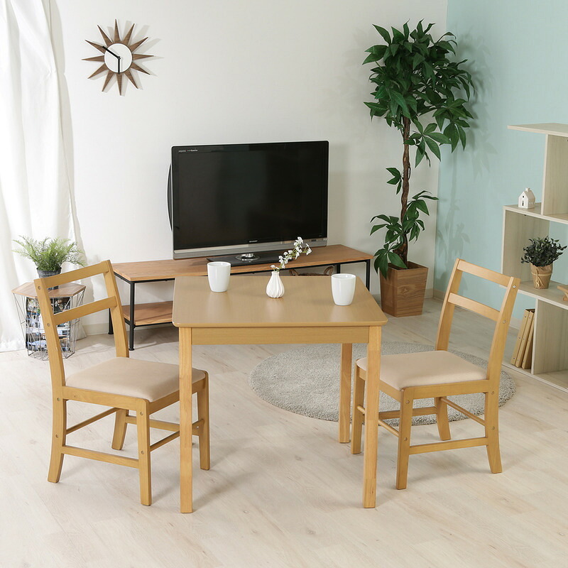 ダイニングテーブル モルト ナチュラル・ブラウン 2色展開 食卓 カフェテーブル リビングダイニング おしゃれ シンプル 新生活 家具 インテリア 不二貿易