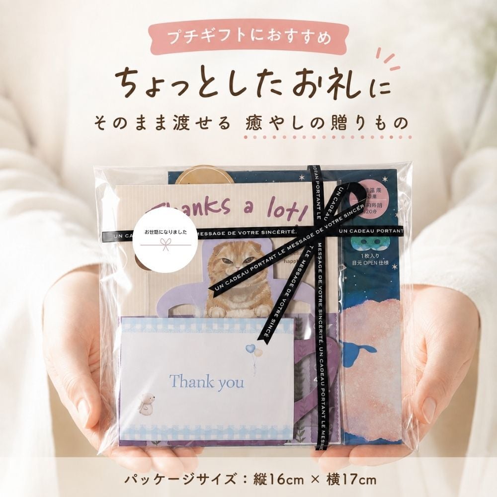 プチギフト ながら温アイマスク 1枚 カフェインレス紅茶 2杯分 1セット 選べるアイマスク メッセージシール カード無料 お礼 退職 挨拶 女性 ラッピング済み 名入れ対応 お礼 感謝 退職 異動 挨拶 プレゼント 育休 産休 個包