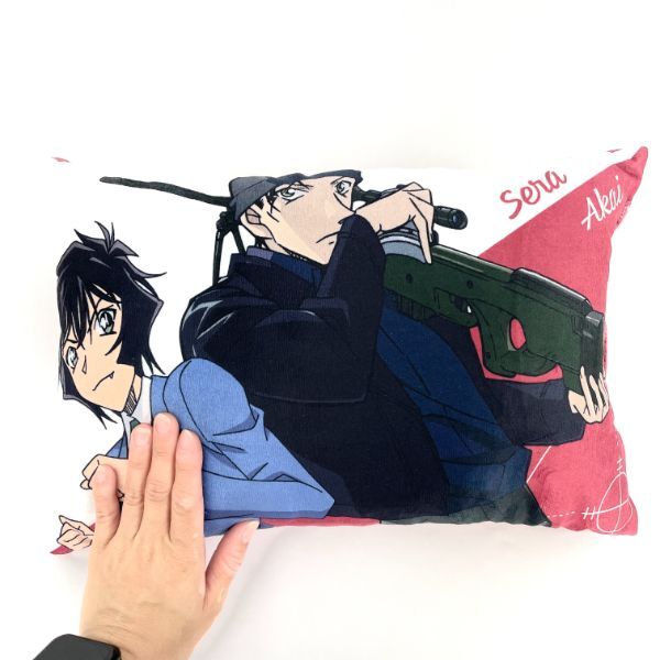 名探偵コナン 赤井秀一&世良真純 トスピロー クッション レッド 25×40(cm)