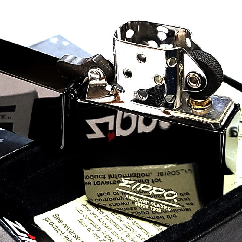 ZIPPO オールドロゴ 1935復刻 レプリカ ジッポ ライター ブラックニッケル シンプル 彫刻 角型 外ヒンジ 3バレル かっこいい 銀差し 黒 おしゃれ 高級 メンズ プレゼント ギフト