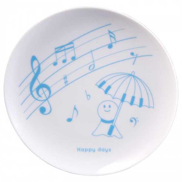 プレート Happy days 皿 磁器製 おしゃれ 洋食器 ケーキ皿 デザートプレート ティータイム インテリア 北欧スタイル 贈り物 プレゼント セトクラフト