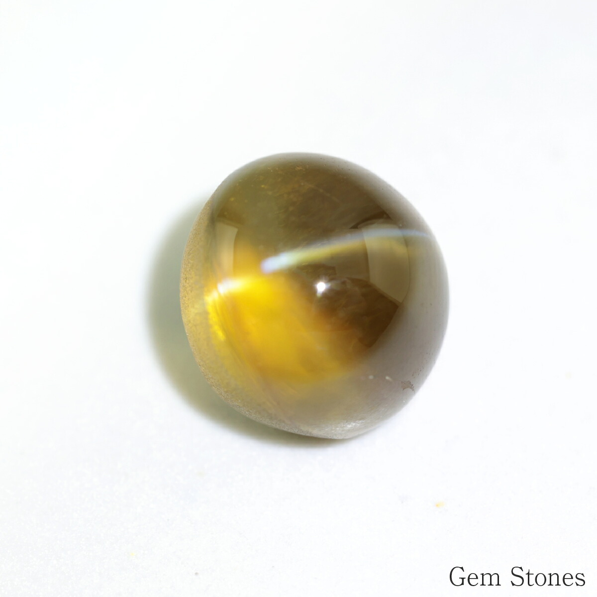 クリソベリルキャッツアイ 5.539ct ルース 宝石 裸石 クリソベリル ブラウン イエロー キャッツ ネコ ジュエリー オリジナル 制作 コレクション 誕生石 10月 記念 お守り 誕生日